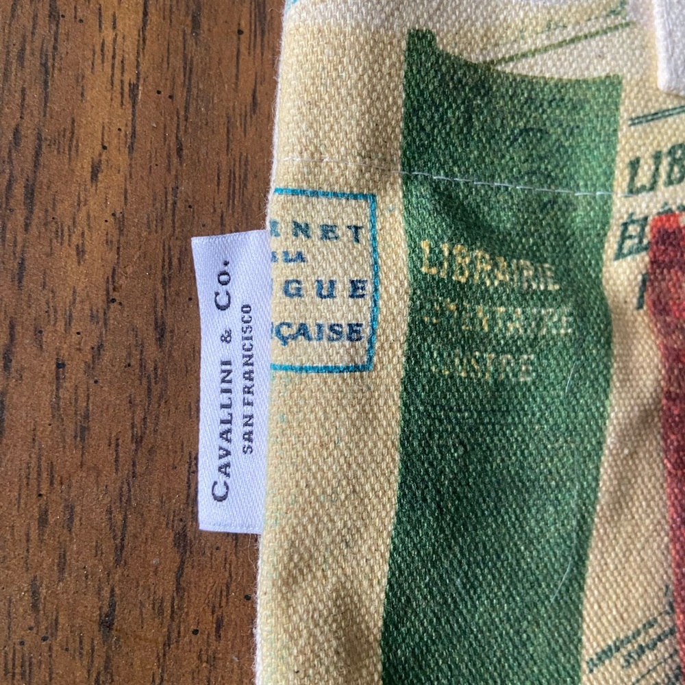 NWT Cavallini & Co. Bibliotheque tote - Picture 3 of 11